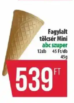 Coop Fagylalt tölcsér mini ajánlat
