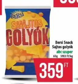Coop Bersi snack sajtos golyók ajánlat