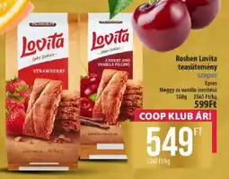 Coop Roshen Lovita teasütemény ajánlat