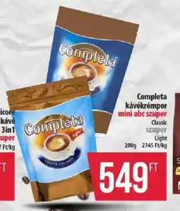 Coop Completa kávékrémpor ajánlat