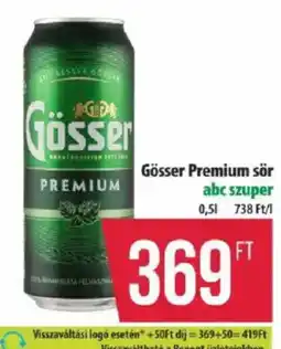 Coop Gösser Premium sör ajánlat