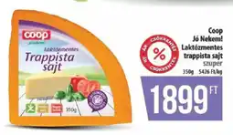 Coop Coop Jó Nekem! Laktózmentes trappista sajt ajánlat