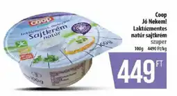 Coop Coop Jó Nekem! Laktózmentes natúr sajtkrém ajánlat