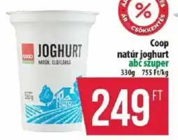 Coop Coop natúr joghurt ajánlat
