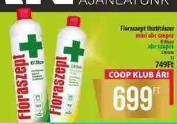 Coop Flóraszept tisztítószer ajánlat