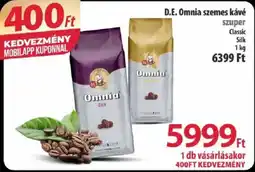Coop D.E. Omnia szemes kávé ajánlat