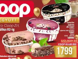 Coop Carte D'or jégkrém abc szuper ajánlat