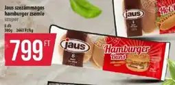 Coop Jaus szezámmagos hamburger zsemle ajánlat