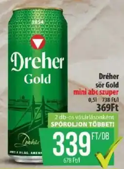 Coop Dreher sör Gold ajánlat