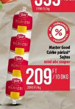 Coop Master good csirke párizsi sajtos ajánlat