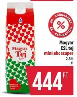Coop Magyar ESL tej ajánlat
