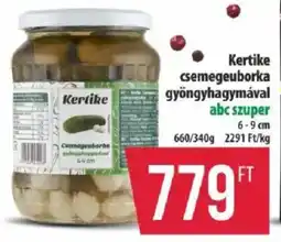 Coop Kertike csemegeuborka gyöngyhagymával ajánlat
