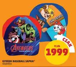 PENNY Gyerek baseball sapka ajánlat