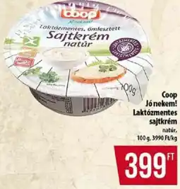 Coop Coop Jó nekem! Laktózmentes sajtkrém ajánlat