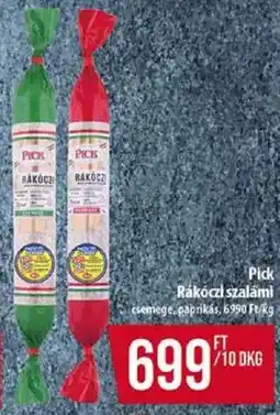 Coop Pick Rákóczi szalámi ajánlat
