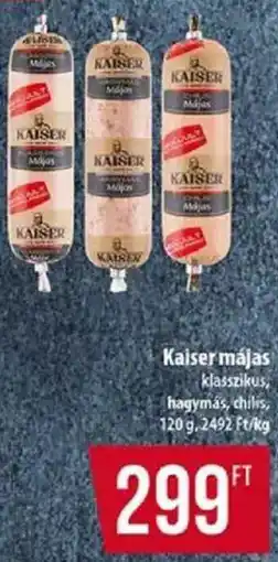 Coop Kaiser májas ajánlat