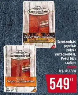 Coop Szentandrási paprikás pulyka vastagkolbász, Pokol tüze szalámi ajánlat
