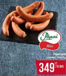 Coop Pápai virsli juhbelben ajánlat