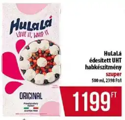 Coop HuLaLá édesített UHT habkészítmény ajánlat