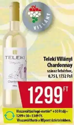 Coop Teleki Villányi Chardonnay ajánlat