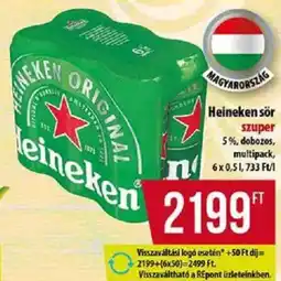 Coop Heineken sör ajánlat