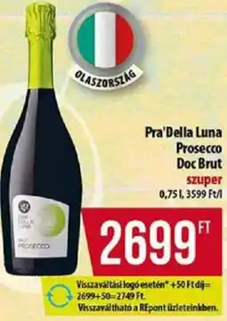 Coop Pra'Della Luna Prosecco Doc Brut ajánlat