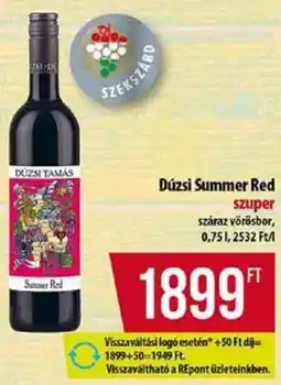 Coop Dúzsi Summer Red ajánlat