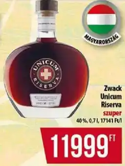 Coop Zwack Unicum Riserva ajánlat