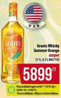 Coop Grants Whisky Summer Orange ajánlat