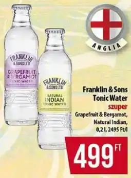 Coop Franklin & Sons Tonic Water ajánlat