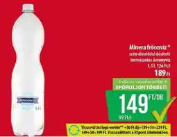 Coop Minera fröccsvíz ajánlat