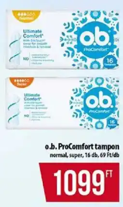 Coop O.B. ProComfort tampon ajánlat