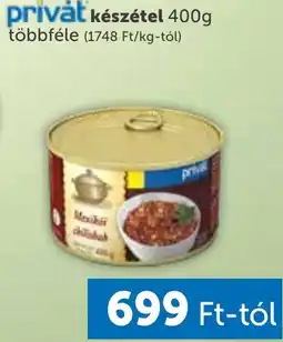 PRIVÁT Privát készétel ajánlat