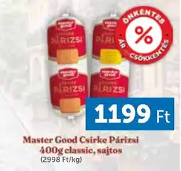 PRIVÁT Master Good Csirke Párizsi ajánlat