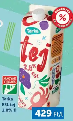 PRIVÁT Tarka ESL tej ajánlat