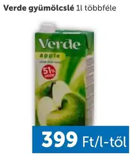 PRIVÁT Verde gyümölcslé ajánlat