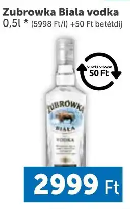 PRIVÁT Zubrowka Biala vodka ajánlat