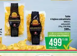 Coop Tallér 6 tojásos száraztészta ajánlat