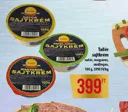 Coop Tallér Sajtkrém ajánlat