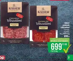 Coop Kaiser szeletelt téliszalámi ajánlat