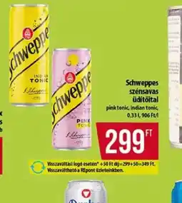Coop Schweppes szénsavas üdítőital ajánlat