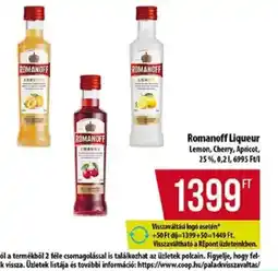 Coop Romanoff Liqueur ajánlat