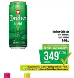 Coop Dreher Gold sör ajánlat