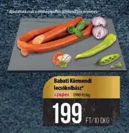 Coop Babati Kömendi lecsókolbász ajánlat