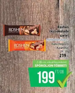 Coop Roshen tejcsokoládé szelet mini abcszuper ajánlat