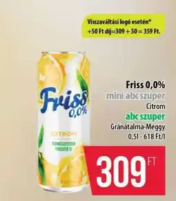 Coop Friss 0,0% Citrom ajánlat