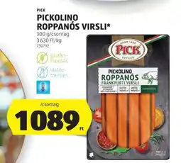 ALDI Pick Pickolino roppanós virsli ajánlat