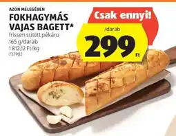 ALDI Fokhagymás-vajas bagett ajánlat
