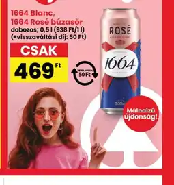 Interspar 1664 Blanc, 1664 Rosé búzasör ajánlat