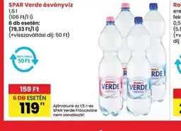 Interspar SPAR Verde ásványvíz ajánlat